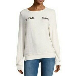 Wildfox Dream Team Graphic Pullover Sweatshirt Size XS